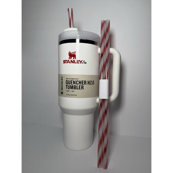 Stanley 2023 Holiday Exclusive MISTLETOE TWIST 40oz Tumbler BNWT BNIB - Picture 2 of 8